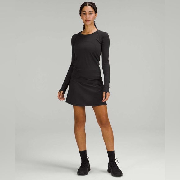 🍋Lululemon Pace Rival Mid-Rise Tennis Skirt in Black - Picture 4 of 12